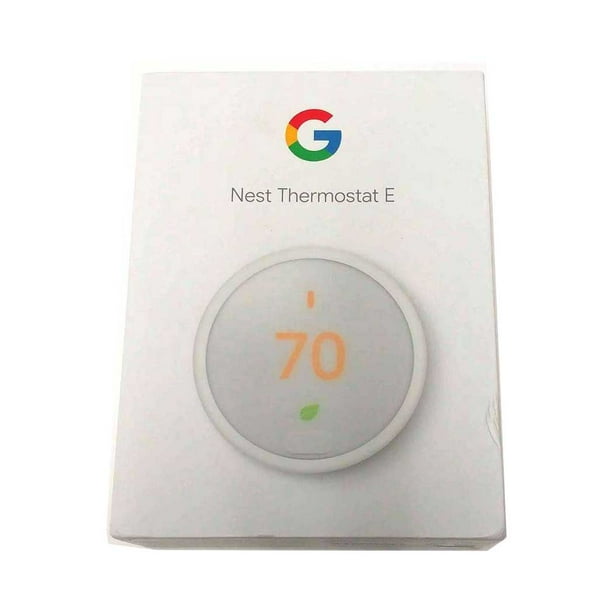 White w//Base Learning Smart C T4000ES FULL KIT: Google Nest Thermostat E